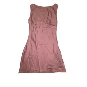 NWT Womens Missguided Pink Satin Mini Dress Size Small